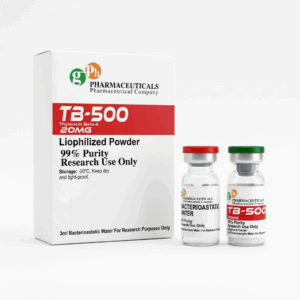 Vial de TB-500 de 20 mg de venta en Suplementos Monterrey con envío express a todo México.